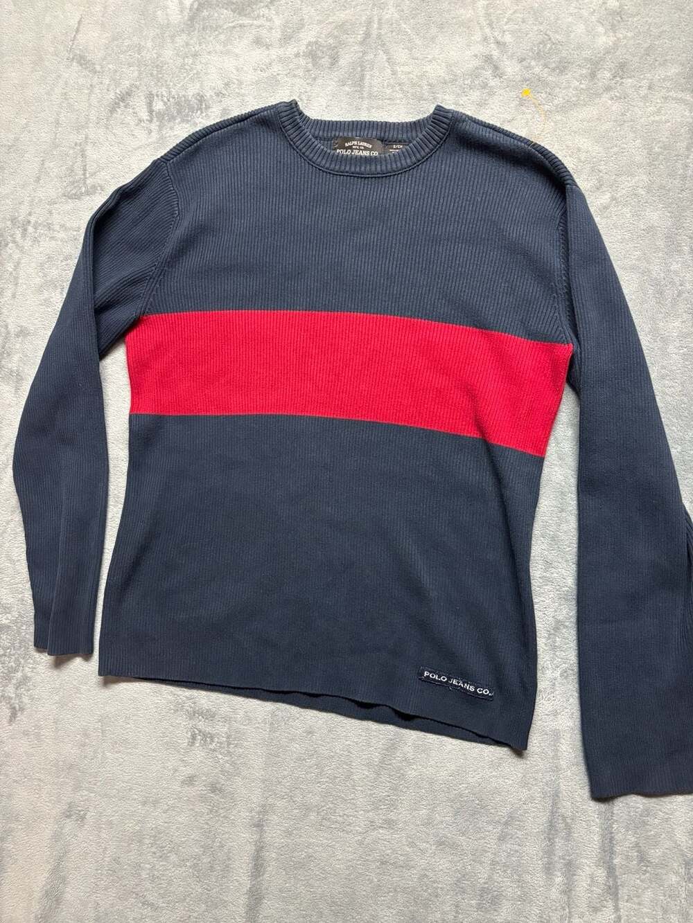 Ralph Lauren Polo Vintage rib knit SweaterSweat Shirt size small made in Japan